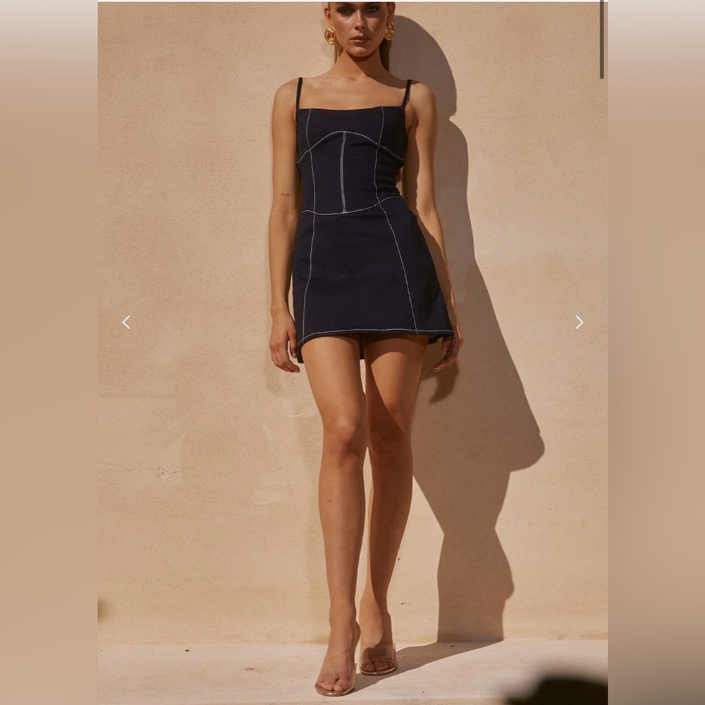 Runaway The Label - Angelique Mini Dress - Indigo
